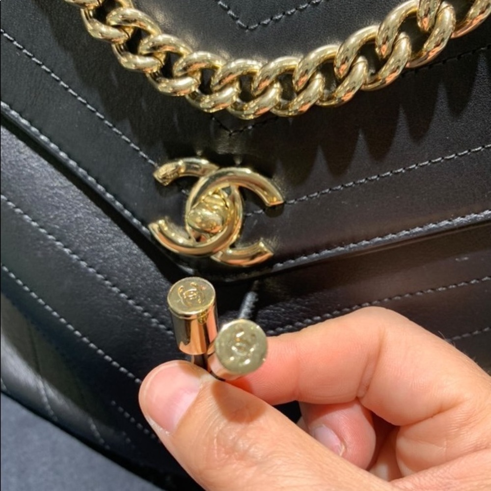 ‼️SOLD‼️ 18B Black Calfskin Backpack Gold Hardware - Picture 6 of 16